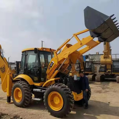 JCB 4CX 프론트 엔드 로더 사용 된 백호 로더 118KW 등급 부하 0 작업 시간