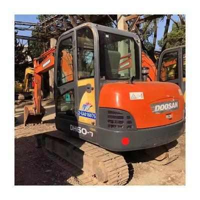 우수한 강도 사용 된 Doosan Dh60 7 6톤 미니 크롤러 발굴기 조경