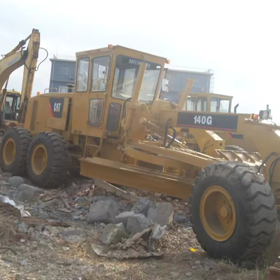 좋은 상태 17000 KG 사용 된 CAT 140H 모터 그레이더 140K 140G Caterpillar 기계