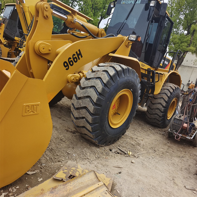오리지널 일본 사용 된 Caterpillar 966H 휠 로더로 무거운 용량 모래 채굴