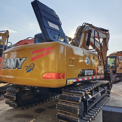 Sany SY135C 수압 크롤러 발굴기 600 시간 작업으로 우수한 상태