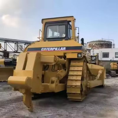 상하이에서 사용 된 CAT D9N D9R 볼도저 3408C 엔진과 48000 KG 기계 무게