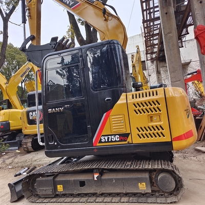 Sany SY75C SY60C 크롤러 발굴기 0.65 버킷 용량과 ISUZU AU-4LE2X 엔진