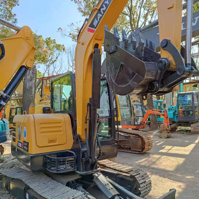 사용된 Sany SY55C 가이드라울 크롤러 발굴기 작동 무게 5780KGS 좋은