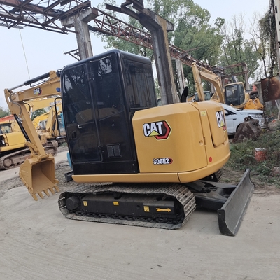 일본 원산지 사용된 CAT 306 미니 발굴기 6톤 지구 이동 기계 41.5KW 전력