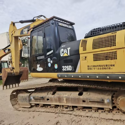 사용 된 Caterpillar 326d 크롤러 발굴기 와 Winch 중고 CAT 큰 발굴기