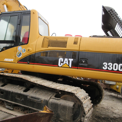 2018 년 1200 시간 작업 및 320C 트랙 신발과 함께 사용 된 건설 CAT 330C 발굴기