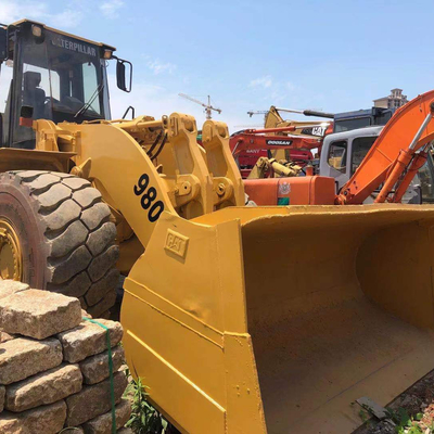 1200 작업 시간 사용 된 980G 전륜 로더 Caterpillar 980G 중고 로더