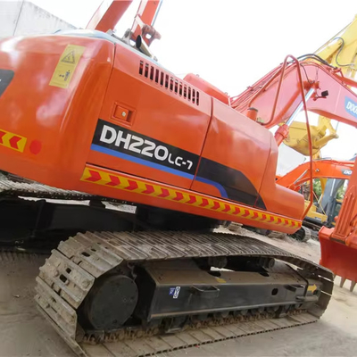도산 DH220LC-7 22톤 발굴기 오리지널 수압 밸브 및 1.2 버킷 용량 사용
