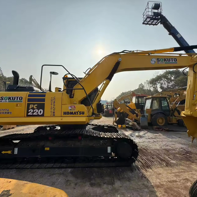 1cbm 버킷 용량과 중고 트랙 신발을 가진 중고 코마쓰 PC220-8 발굴기