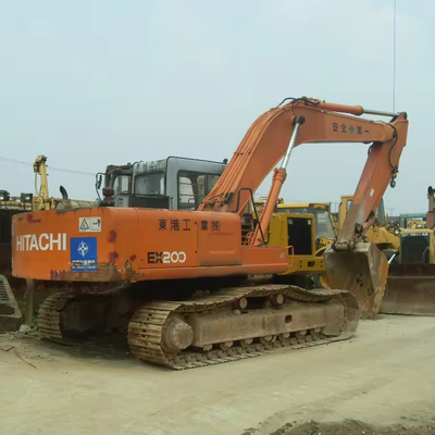사용 된 히타치 EX200-5 발굴기 좋은 상태 4000 작업 시간 ISUZU 엔진