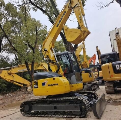 7190kg 작동 무게 원본 수압 밸브와 함께 사용 된 코마쓰 PC78US 발굴기