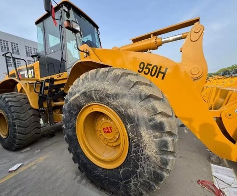 92 KW 전면 로더 950H 950 966H 사용 된 Caterpillar 966H 850 작업 시간 휠 로더
