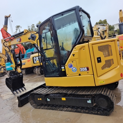 낮은 작업 시간 1200 사용 된 Caterpillar CAT 306E 미니 발굴기 6톤 지구 이동 기계